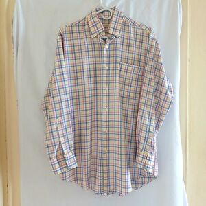 Peter Millar Versatile Plaid Button Down Shirt M